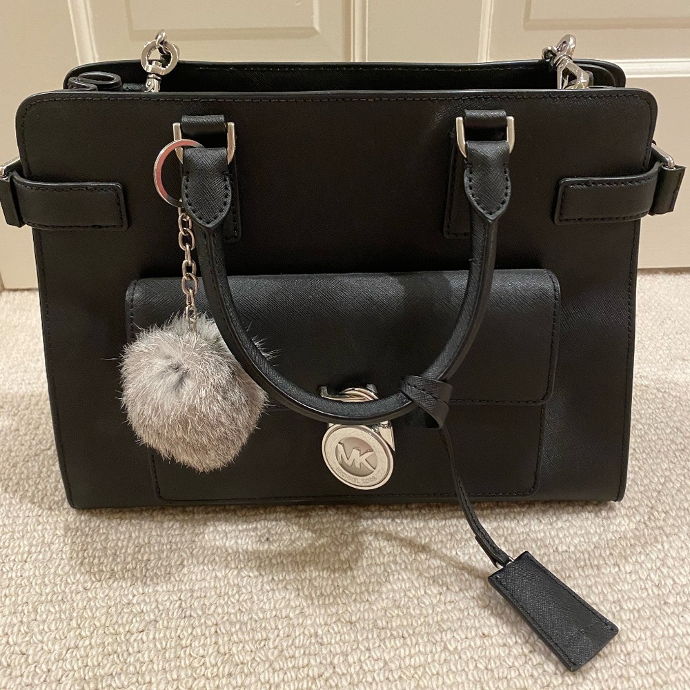 Michael Kors Emma EW Satchel Black